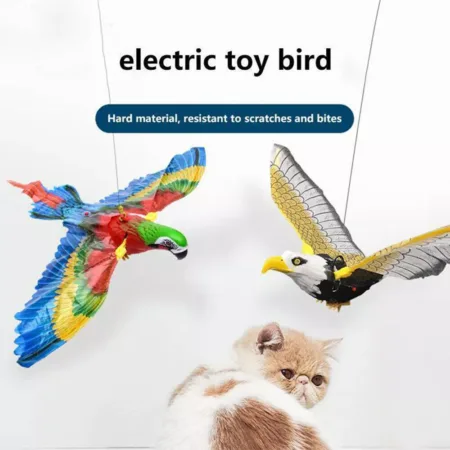 Electric Hanging Bird Cat Interactive Flying Toy